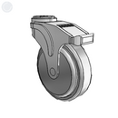 NS-05QDP-125-RB-HK01 MedCaster Rigid Medical Caster
