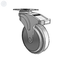 NS-05QDP-125-RB-TP01 MedCaster Rigid Medical Caster