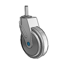 NS-05QDP-125-SW-GR02 MedCaster Swivel Medical Caster