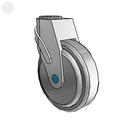 NS-05QDP-125-SW-HK01 MedCaster Swivel Medical Caster