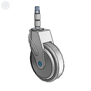 NS-05QDP-125-SW-XRZ1 MedCaster Swivel Medical Caster