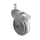 NS-05QDP-125-TL-GR02 MedCaster Swivel Medical Caster
