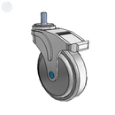 NS-05QDP-125-TL-TS12 MedCaster Swivel Caster