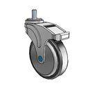 NS-05RPP-125-DL-TS02 MedCaster Swivel Medical Caster