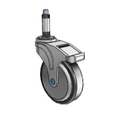 NS-05RPP-125-DL-XRN1 MedCaster Swivel Medical Caster