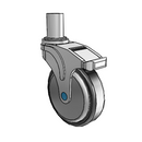 NS-05RPP-125-TL-RS05 MedCaster Swivel Medical Caster
