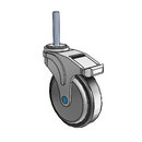 NS-05RPP-125-TL-TS22 MedCaster Swivel Medical Caster