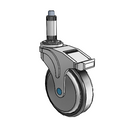 NS-05RPP-125-TL-XRN3 MedCaster Swivel Medical Caster