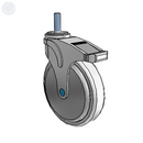 NS-06AMP-125-DL-TS13 MedCaster Swivel Caster