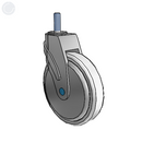 NS-06AMP-125-SW-TS13 MedCaster Swivel Caster