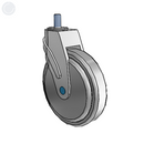 NS-06QDO-125-SW-TS12 MedCaster Swivel Caster
