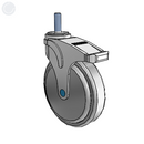 NS-06QDO-125-TL-TS13 MedCaster Swivel Caster