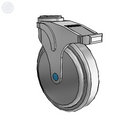NS-06QDP-125-DL-HK01 MedCaster Swivel Medical Caster