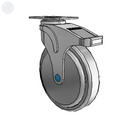 NS-06QDP-125-DL-TP01 MedCaster Swivel Medical Caster