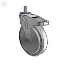 NS-06QDP-125-DL-TS12 MedCaster Swivel Caster