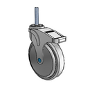 NS-06QDP-125-DL-TS21 MedCaster Swivel Medical Caster