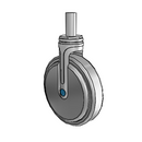 NS-06QDP-125-RG-RS04 MedCaster Rigid Medical Caster