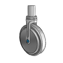 NS-06QDP-125-RG-RS05 MedCaster Rigid Medical Caster