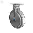 NS-06QDP-125-RG-TP01 MedCaster Rigid Medical Caster