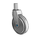 NS-06QDP-125-SW-RS03 MedCaster Swivel Medical Caster