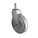 NS-06QDP-125-SW-TS05 MedCaster Swivel Medical Caster