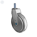 NS-06QDP-125-SW-TS13 MedCaster Swivel Caster