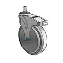 NS-06QDP-125-TL-GR01 MedCaster Swivel Medical Caster