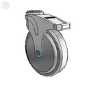 NS-06QDP-125-TL-HK01 MedCaster Swivel Medical Caster