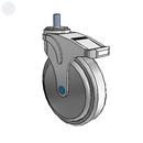 NS-06QDP-125-TL-TS12 MedCaster Swivel Caster