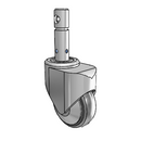 PC-04TPP-125-DT-CL01 MedCaster Swivel Caster