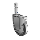PC-06PYP-125-TL-CL01 MedCaster Swivel Caster