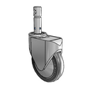 PC-06TPP-125-TL-CL01 MedCaster Swivel Caster