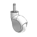 Genesis 3"x1" Monotech Wheel Caster with 7/16"x1-7/16" Grip Ring