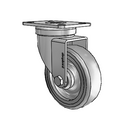 PGS40120ZN-TPR11(GG) Shepherd Swivel Caster