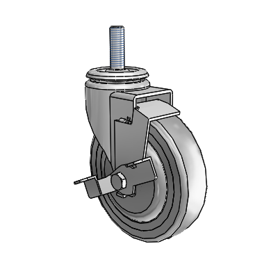 PGS50748ZN-TPR33(GG)TB Shepherd Swivel Caster