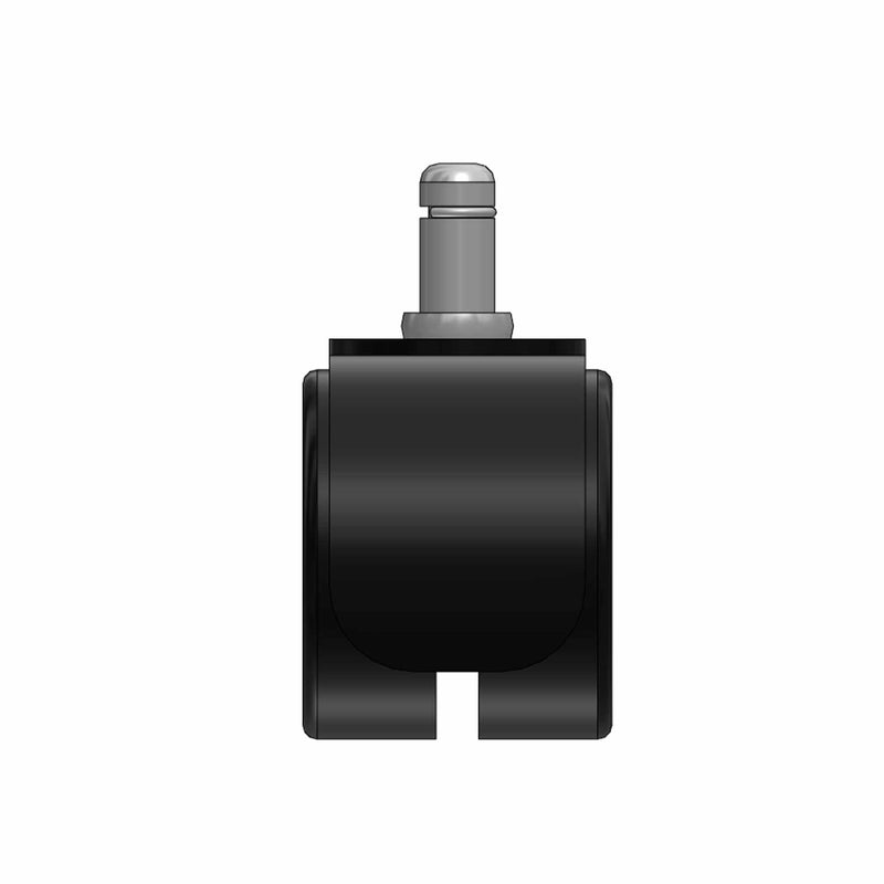 Replacement Black Chair Caster with 1.5" Barrell and 7/16" Grip Ring