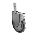 PP-08TPP-125-TL-CL03 MedCaster Swivel Caster