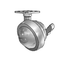 PPL25101SC-B Shepherd Swivel Caster