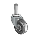 USA 2"x0.8125" Hard Rubber Wheel Caster with 7/16"x1-7/16" Grip Ring