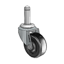 USA 2"x0.8125" Soft Rubber Wheel Caster with 7/16"x1-7/16" Grip Ring