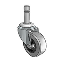 USA 2"x0.8125" TPR Wheel Caster with 7/16"x1-3/8" Brass Band