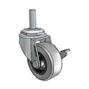 USA 2"x0.8125" TPR Wheel Side-Lock Caster with 5/16"-18UNCx1" Thread