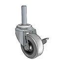 USA 2"x0.8125" TPR Wheel Side-Lock Caster with 3/8"-16UNCx1-1/2" Thread