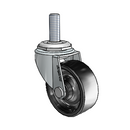 USA 2"x0.8125" Polyolefin Wheel Caster with 3/8"-16UNCx1" Thread