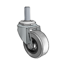 USA 2"x0.8125" TPR Wheel Caster with 3/8"-16UNCx1" Thread