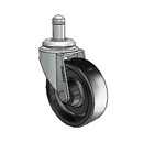 USA 2.5"x0.8125" Polyolefin Wheel Caster with 7/16"x7/8" Grip Ring
