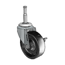 USA 2.5"x0.8125" Polyolefin Wheel Side-Lock Caster with 5/16"x1-1/2" Grip Neck