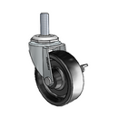 USA 2.5"x0.8125" Polyolefin Wheel Side-Lock Caster with 3/8"-16UNCx1" Thread