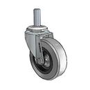 USA 2.5"x0.8125" TPR Wheel Caster with 3/8"-16UNCx1" Thread