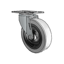 USA 3"x0.8125" Thermoplastic Urethane Wheel Caster with 1-3/4"x2-5/8" Plate